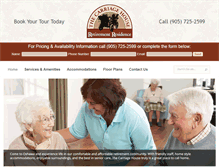 Tablet Screenshot of carriagehouseoshawa.com
